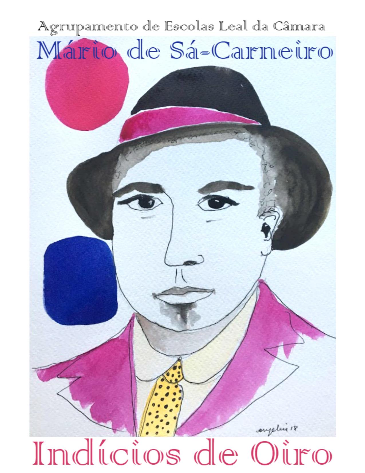 Capa do livro Indícios de Oiro, de Mário de Sá-Carneiro