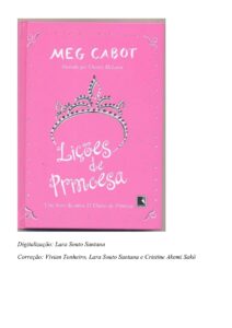 Capa do livro Lições de Princesa, de Meg Cabot