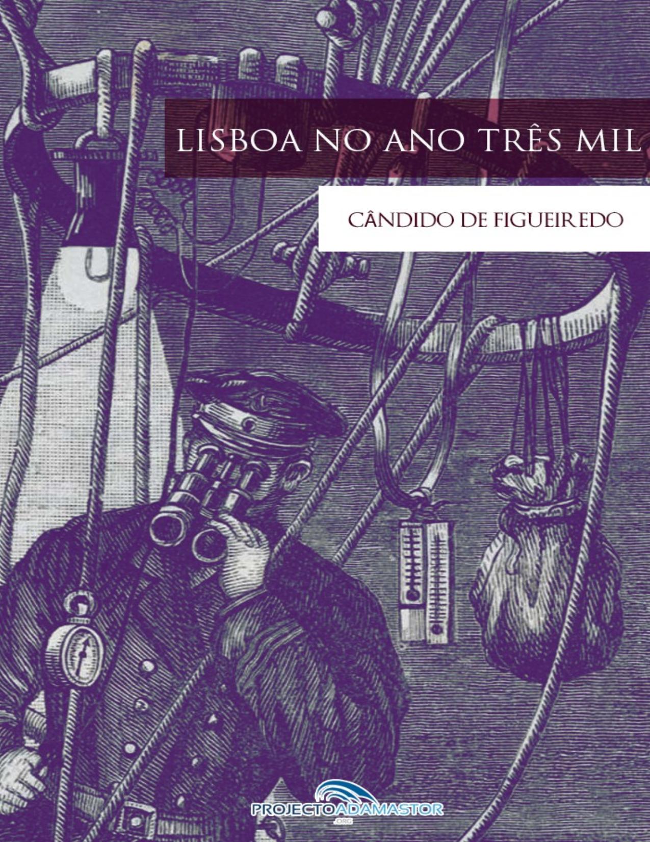 Capa do livro Lisboa no Ano Três Mil, de Cândido de Figueiredo