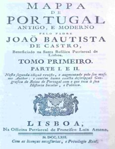 Mappa de Portugal antigo, e moderno, tomo 1 by João Bautista de Castro, book cover