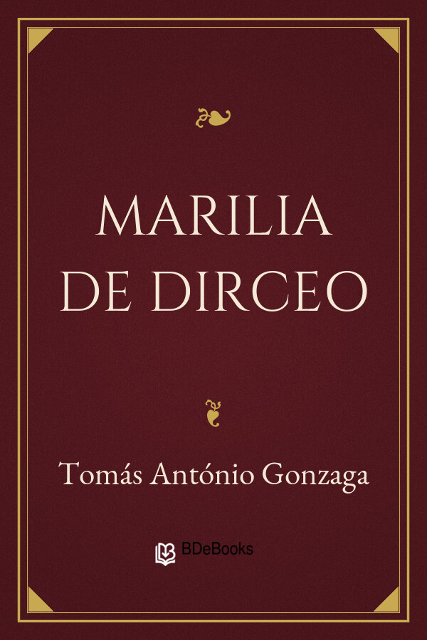 Capa do livro Marilia de Dirceo, de Tomás António Gonzaga