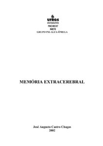 Memória Extracerebral by José Augusto Castro Chagas, book cover