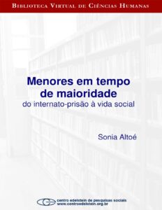 Capa do livro Menores em tempo de maioridade, de Sônia Altoé