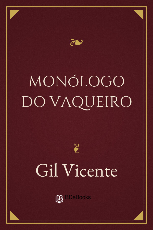 Capa do livro Monólogo do Vaqueiro, de Gil Vicente