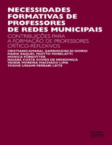 Capa do livro Necessidades formativas de professores de redes municipais, de Cristiano Amaral Garboggini Di Giorgi