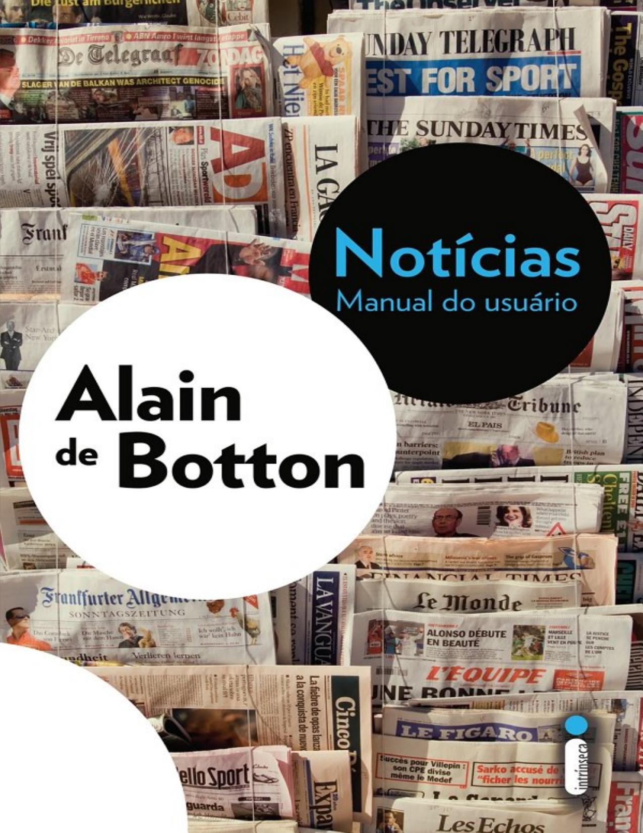 Capa do livro Notícias: Manual do Usuário, de Alain de Botton