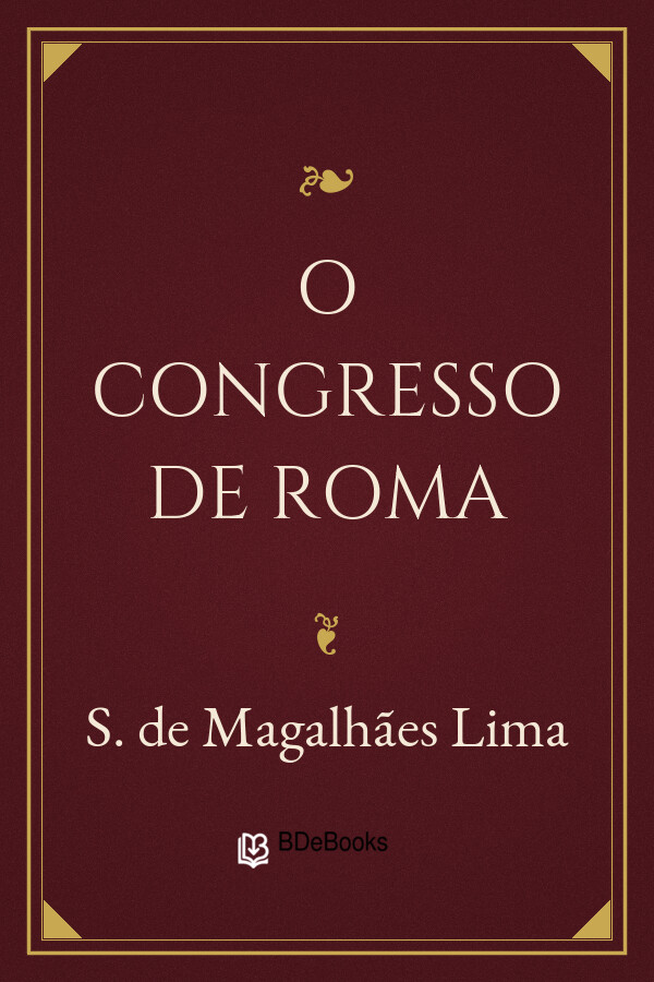 Capa do livro O Congresso de Roma, de S. de Magalhães Lima