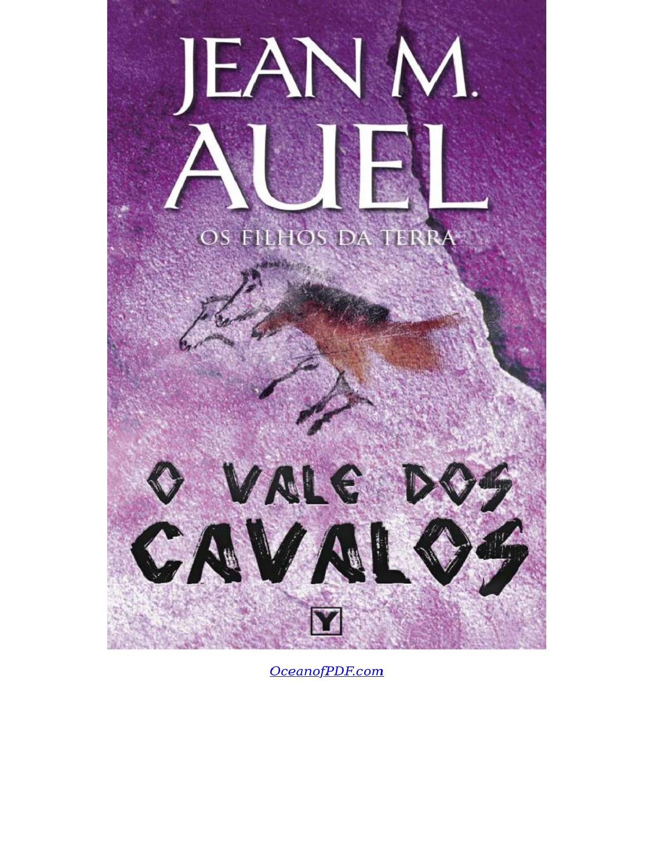 Capa do livro O Vale dos Cavalos, de Jean M. Auel