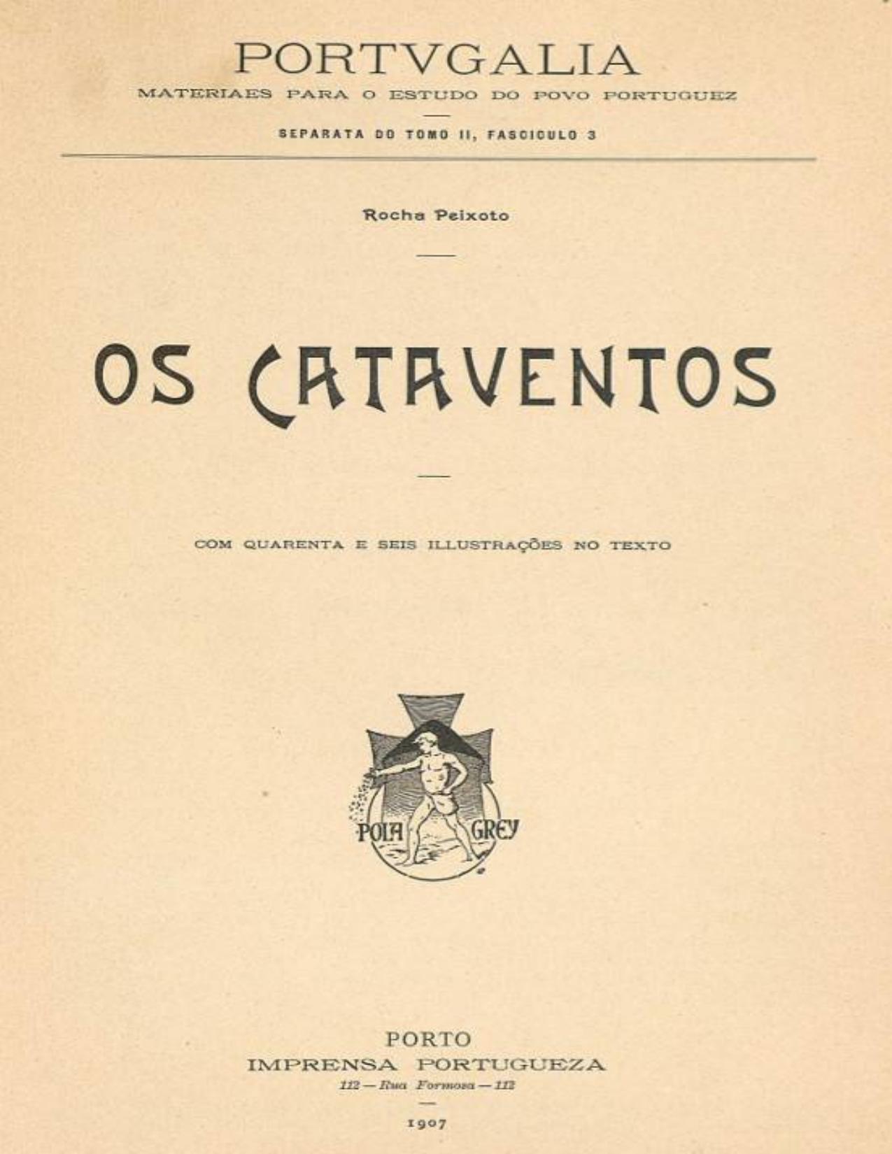 Capa do livro Os Cataventos, de Rocha Peixoto