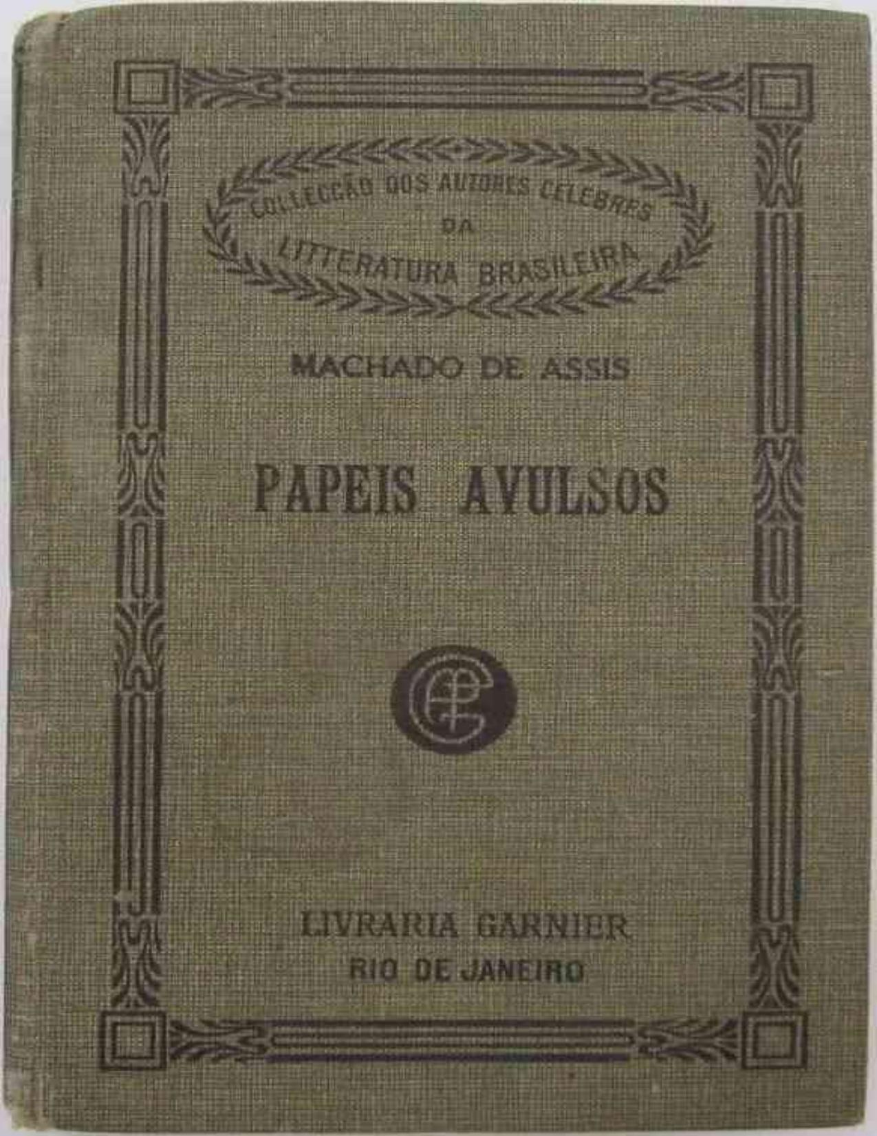 Capa do livro Papéis Avulsos, de Machado de Assis
