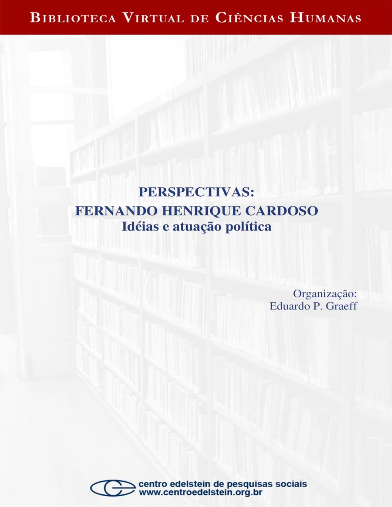 Capa do livro Perspectivas: Fernando Henrique Cardoso, idéias e atuação política, de Fernando Henrique Cardoso