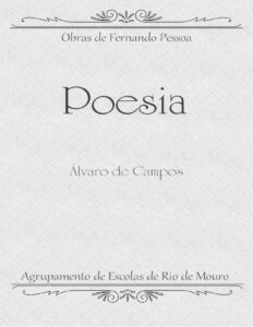 Poesia de Álvaro de Campos by Fernando Pessoa, book cover