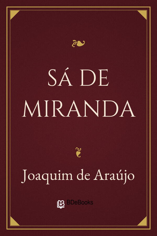 Capa do livro Sá de Miranda, de Joaquim de Araújo