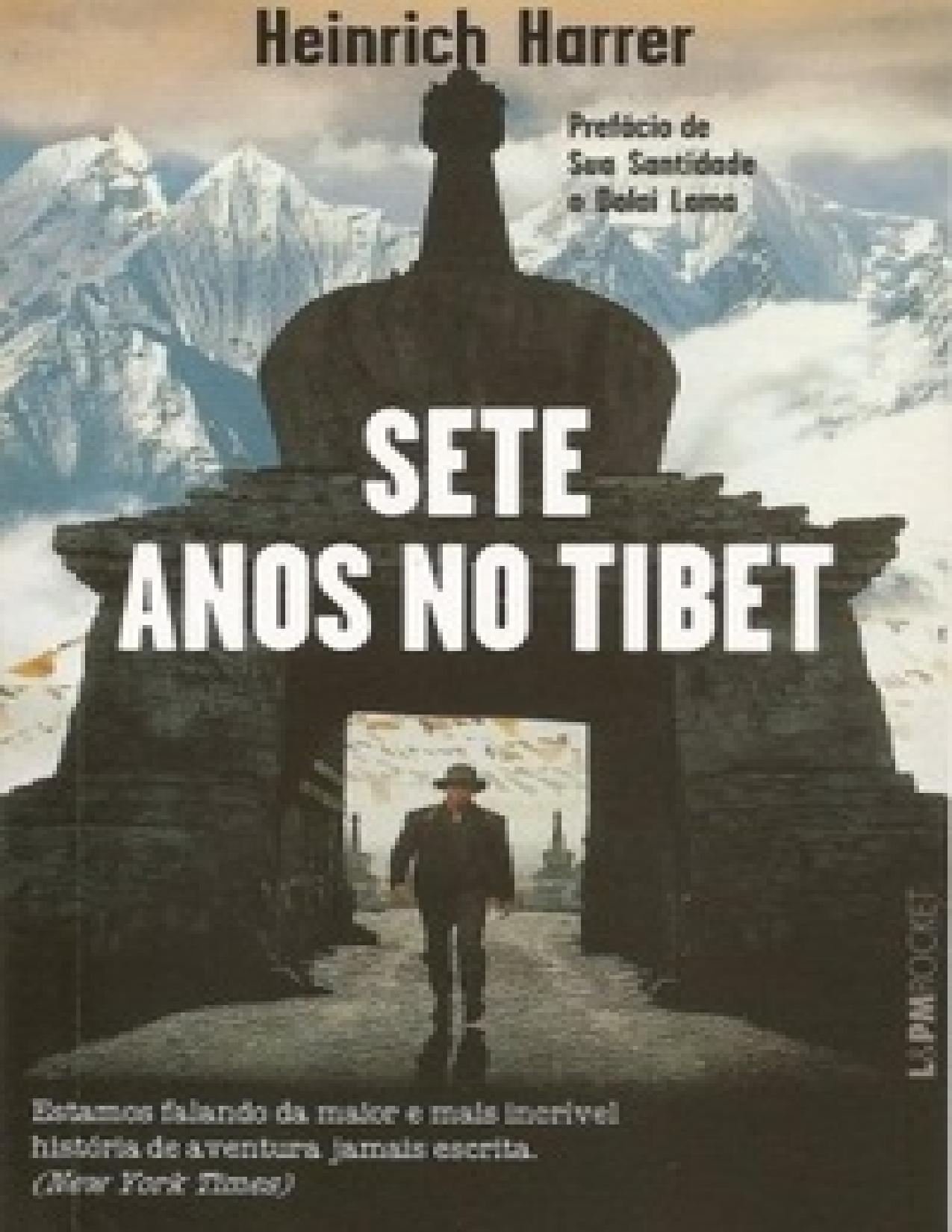 Capa do livro Sete Anos no Tibet, de Heinrich Harrer