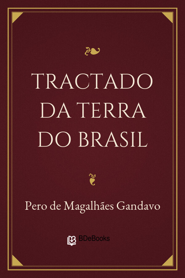 Capa do livro Tractado da Terra do Brasil, de Pero de Magalhães Gandavo