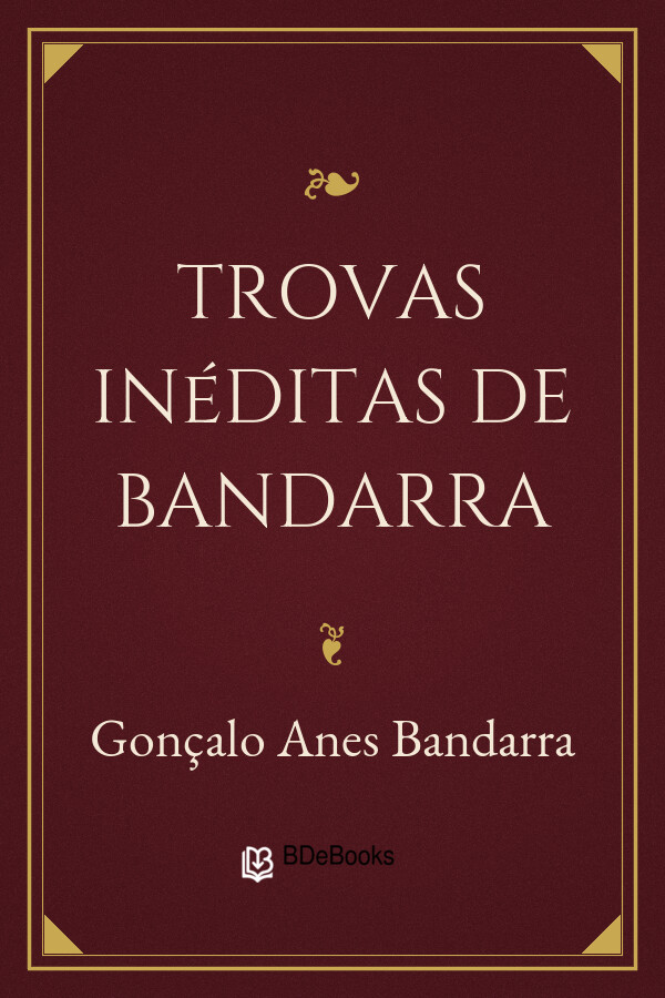 Capa do livro Trovas Inéditas de Bandarra, de Gonçalo Anes Bandarra