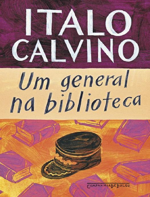 Capa do livro Um General na Biblioteca, de Italo Calvino