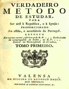 Verdadeiro metodo de estudar (Vol. I) by Luís António Verney, book cover