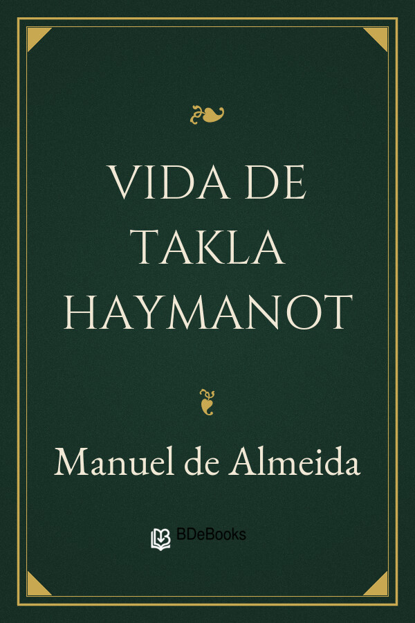 Capa do livro Vida de Takla Haymanot, de Manuel de Almeida