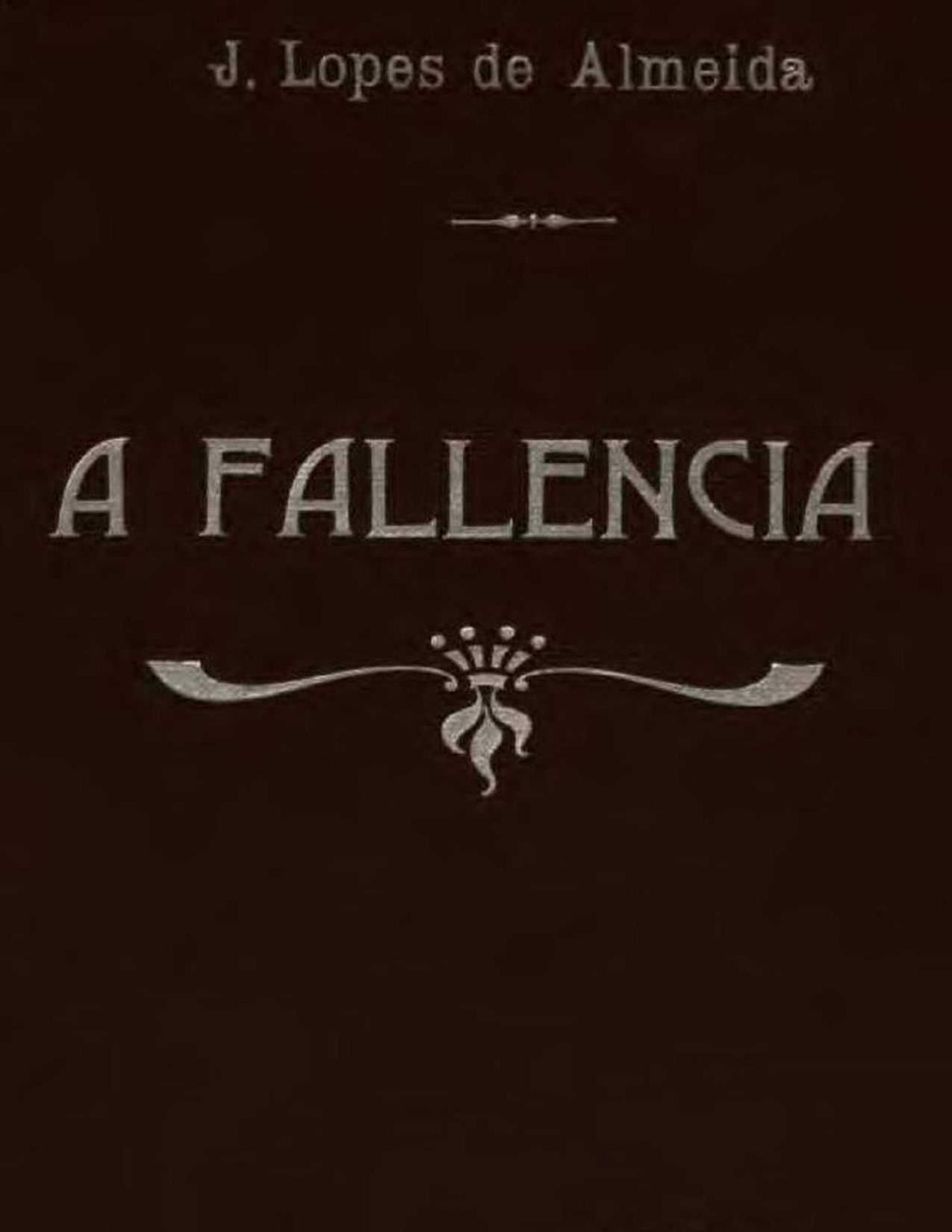 A fallencia de Júlia Lopes de Almeida, capa do livro