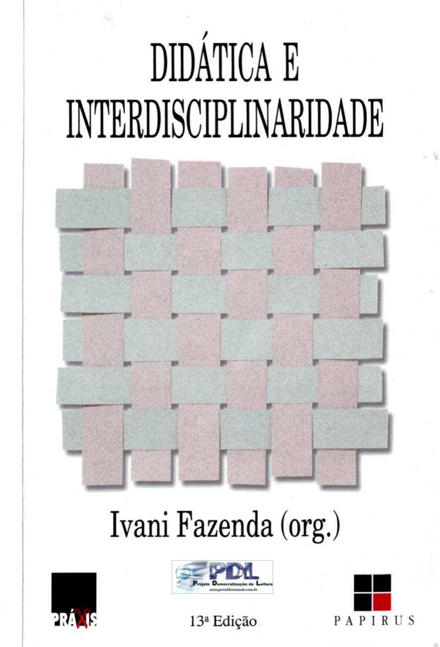 Didática e Interdisciplinaridade de Ivani Fazenda, capa do livro