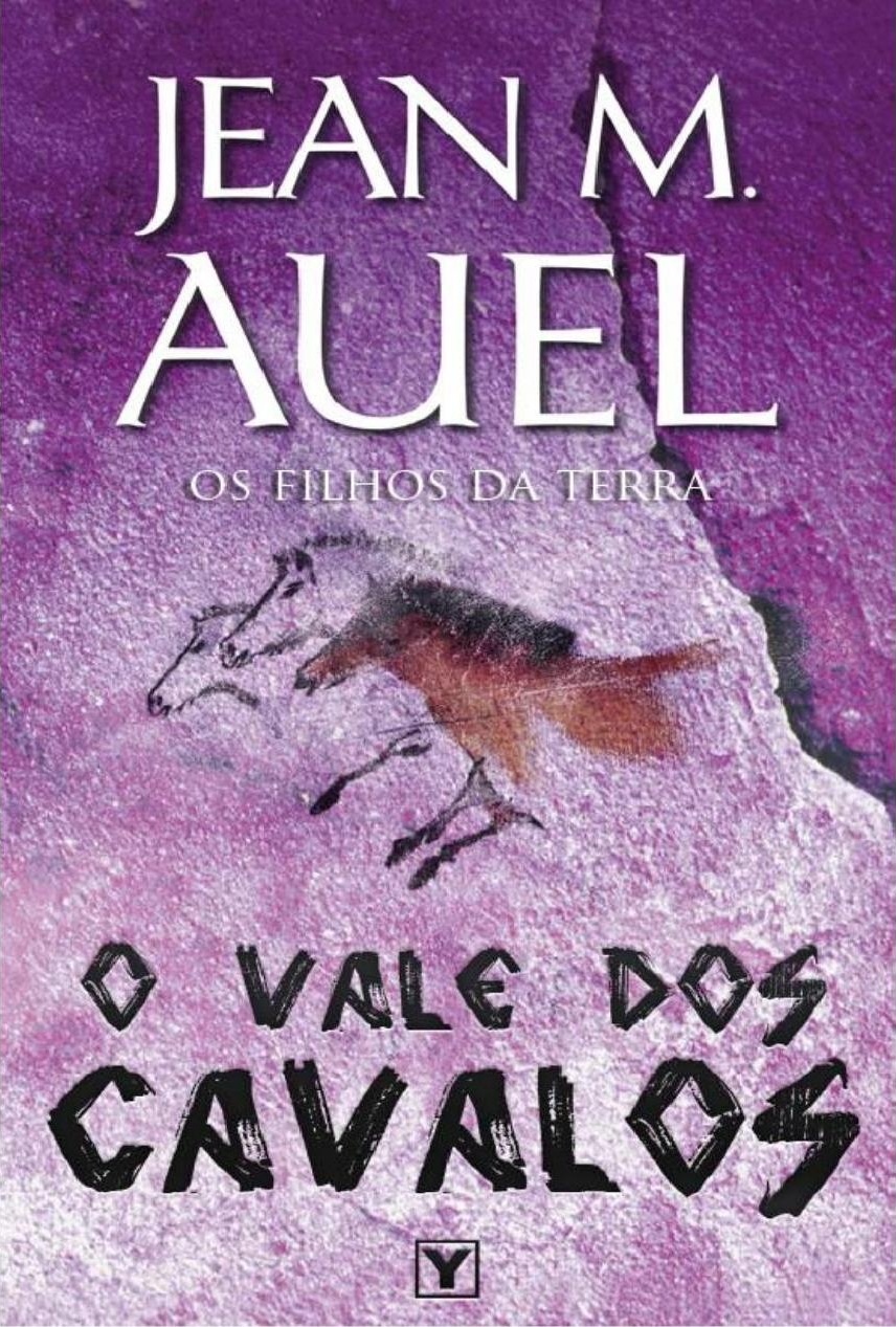 O Vale dos Cavalos de Jean M. Auel, capa do livro