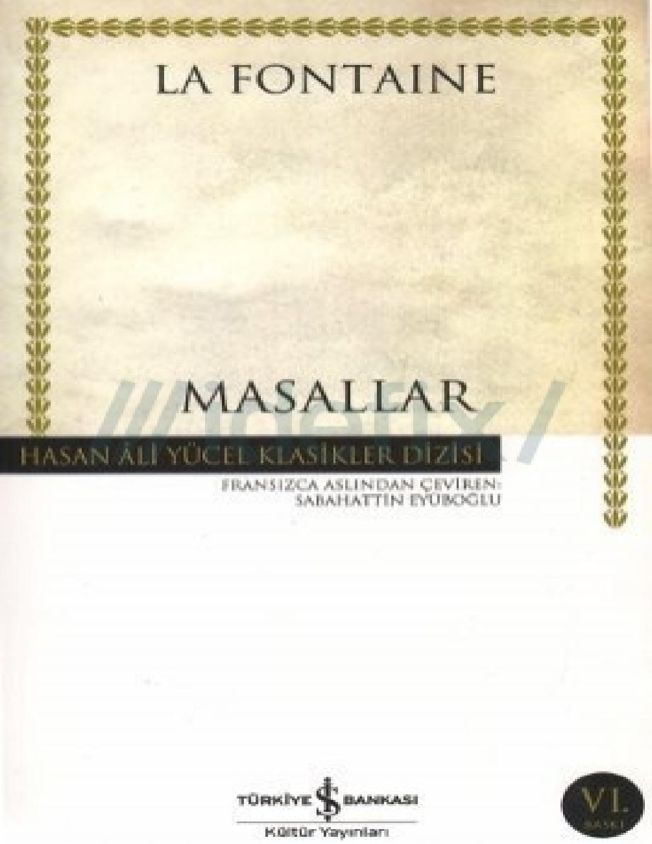 Masallar - Jean de La Fontaine