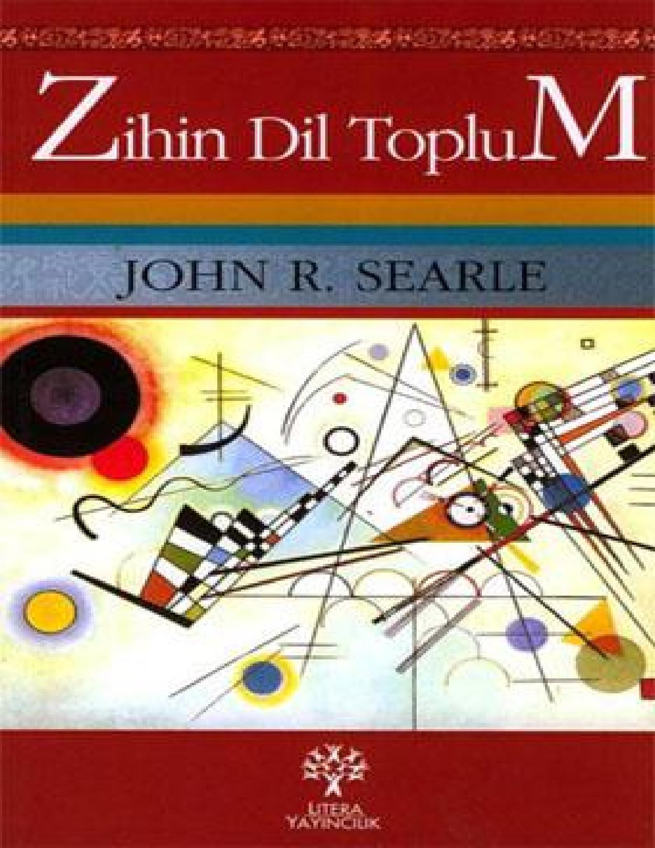 Zihin, Dil ve Toplum - John R. Searle