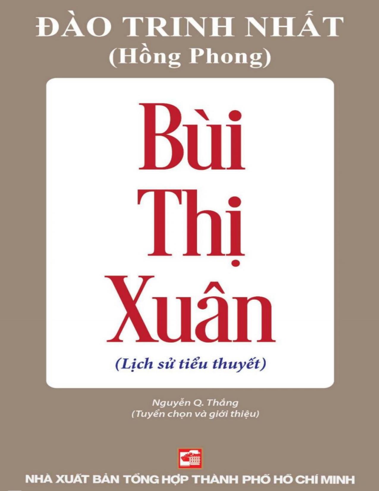 Bùi Thị Xuân - Đào Trinh Nhất