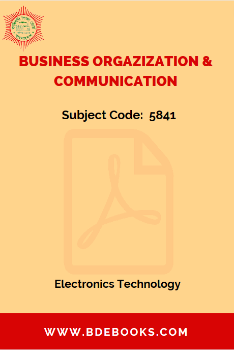 Business Orgazization & Communication (5841) - ENT